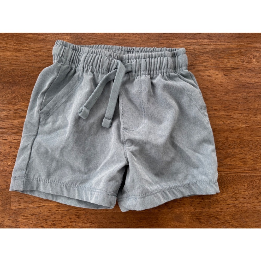 Tommy Bahama Baby Boys Shorts Dusty Blue Elastic Waist Drawstring Size 12M